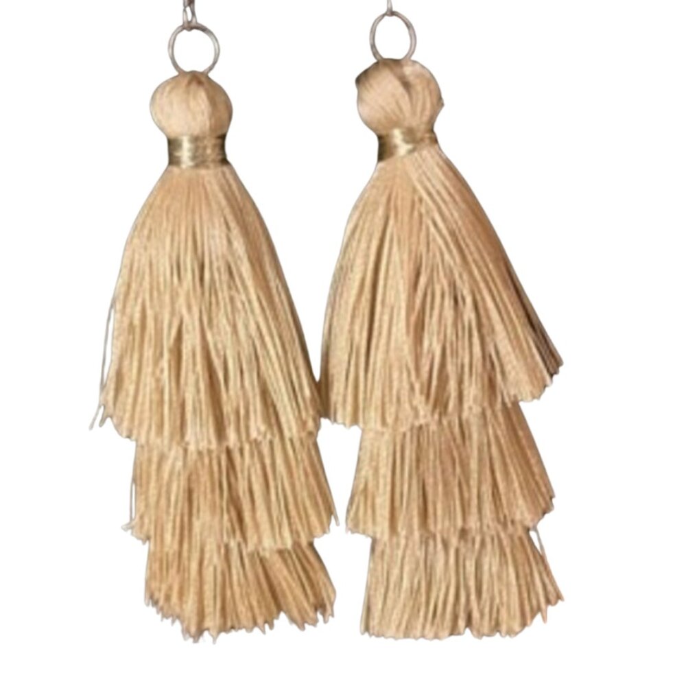 Champagne Tassel Earrings